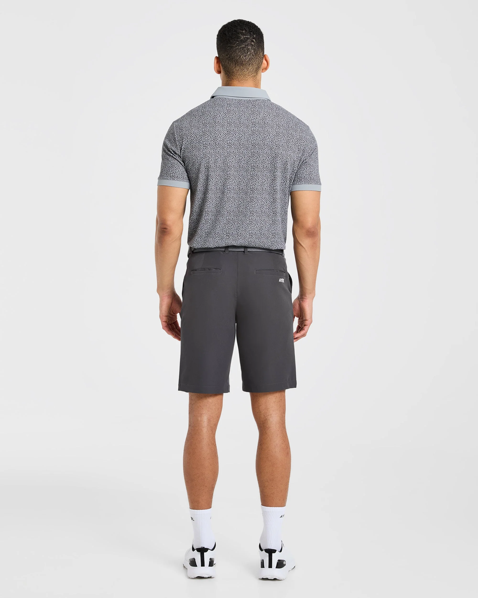 Precision Leopard Polo - Charcoal - Image 4