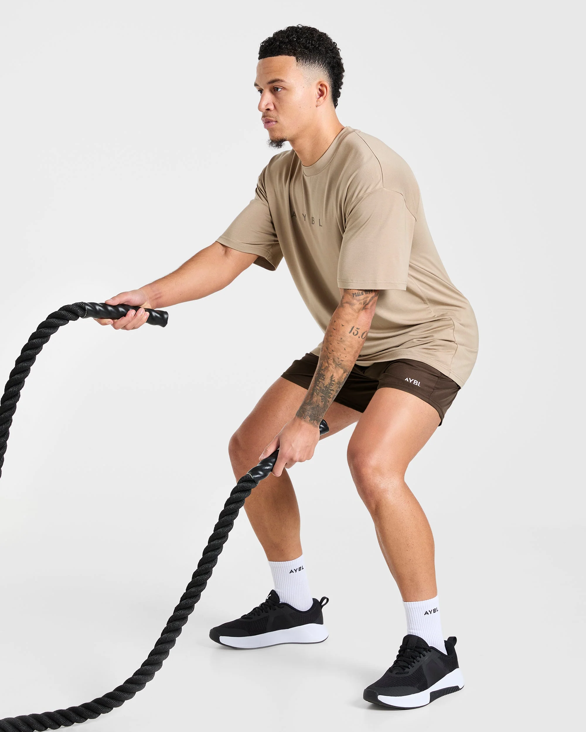 Reinforce Training T Shirt - Tawny Brown - Image 7