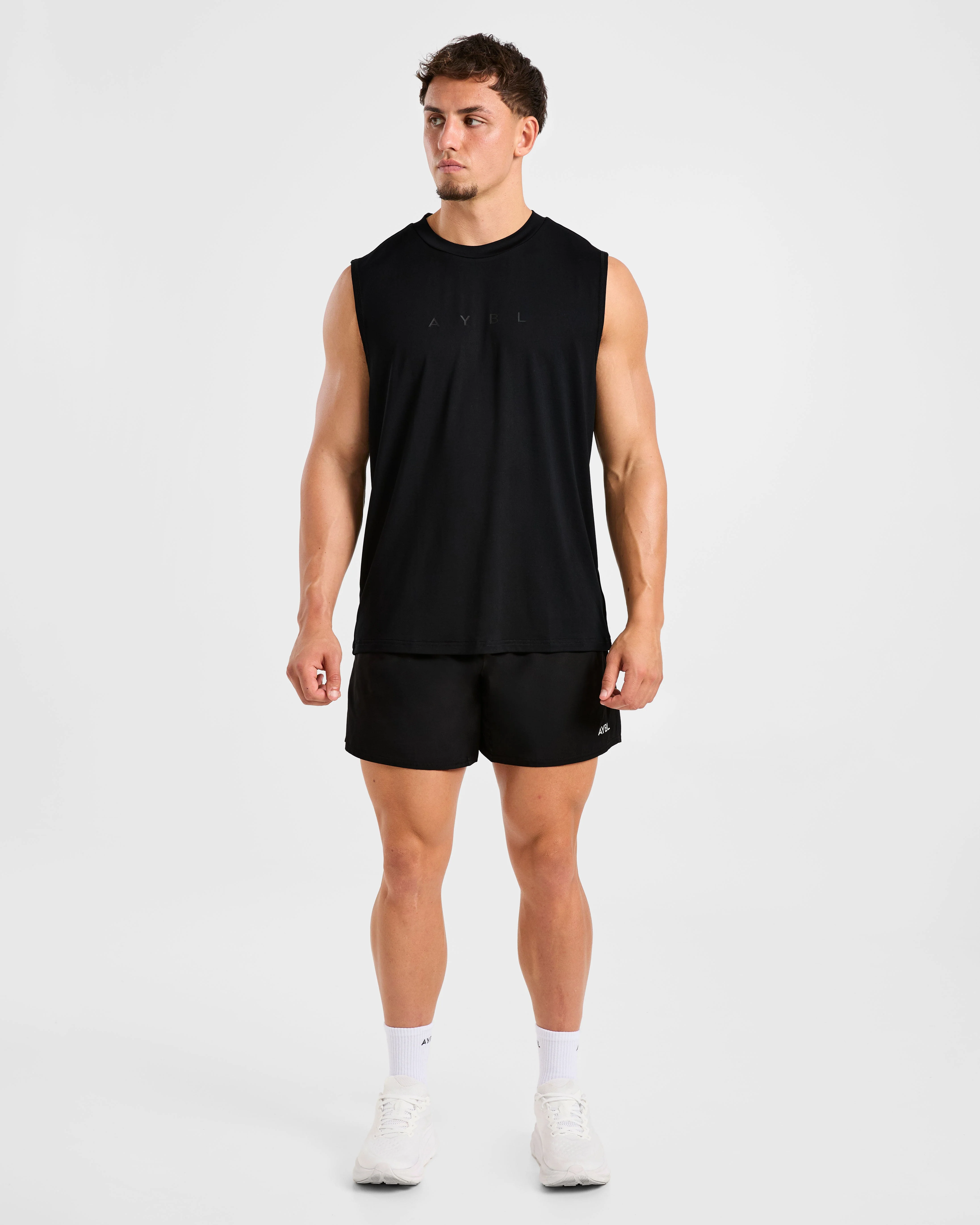 Reinforce Training Tank - Black - Image 3