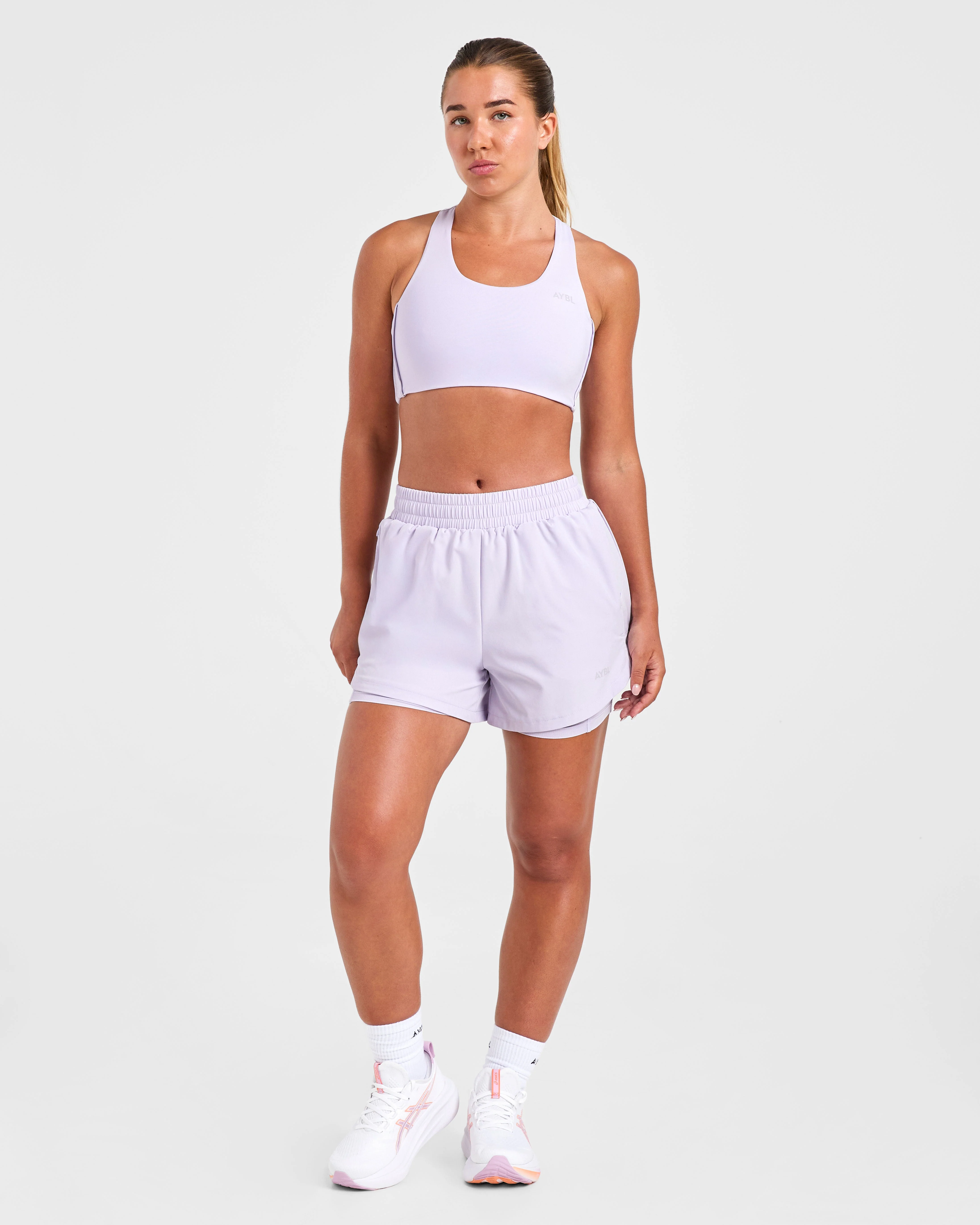Run Sports Bra - Ice Lilac - Image 3