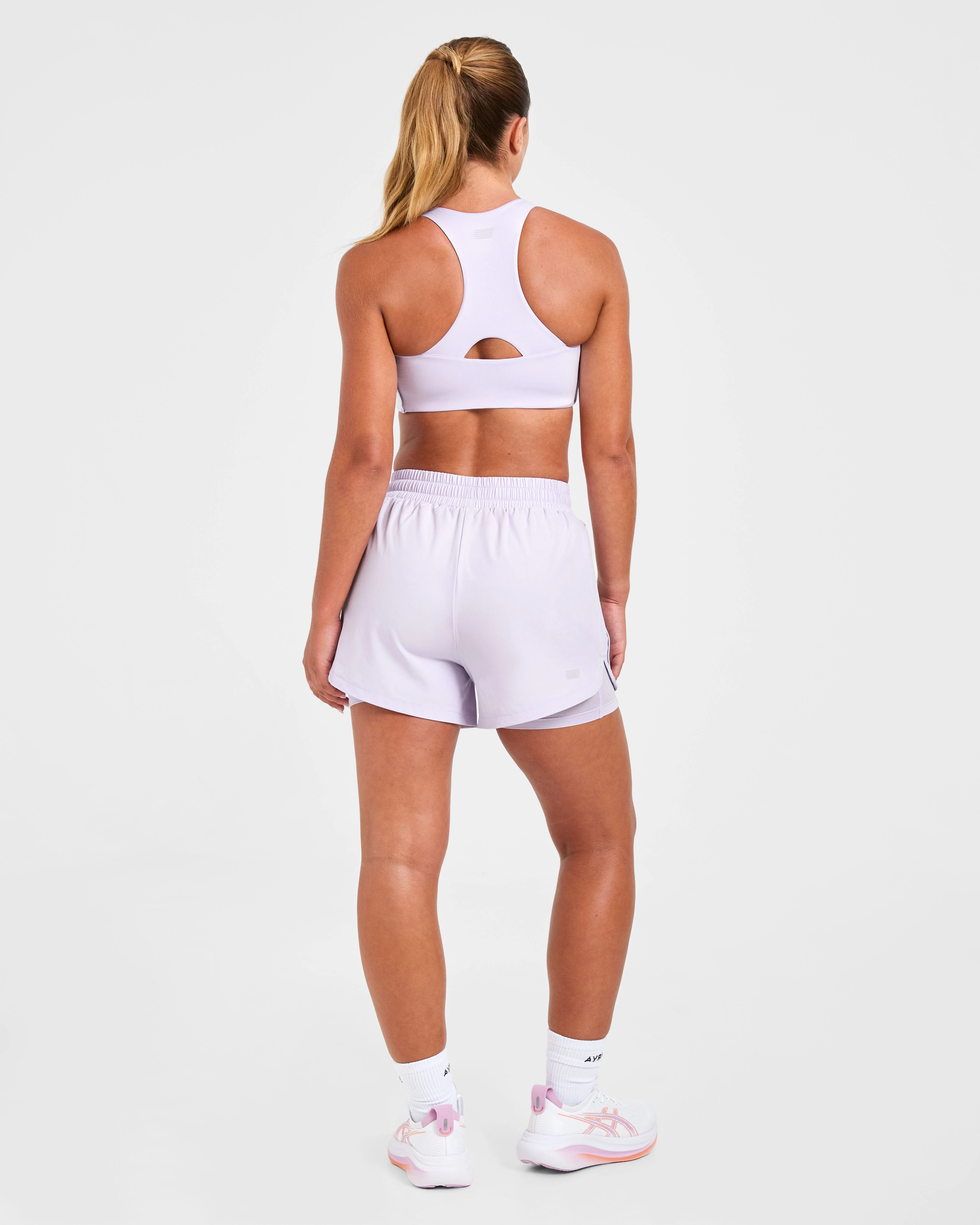 Run 2 in 1 Shorts - Ice Lilac - Image 4