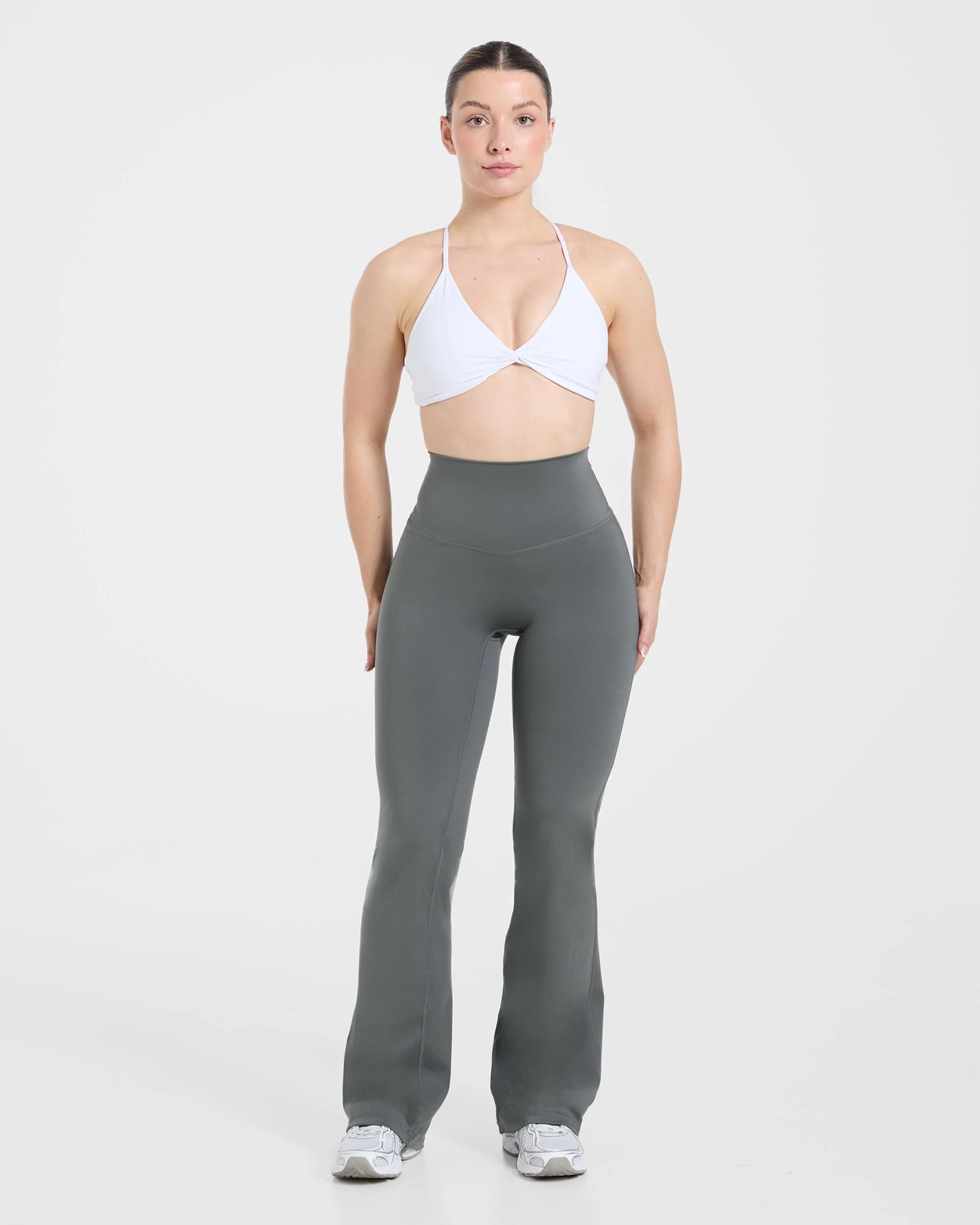 Sculpt Flared Leggings - Charcoal - Image 3