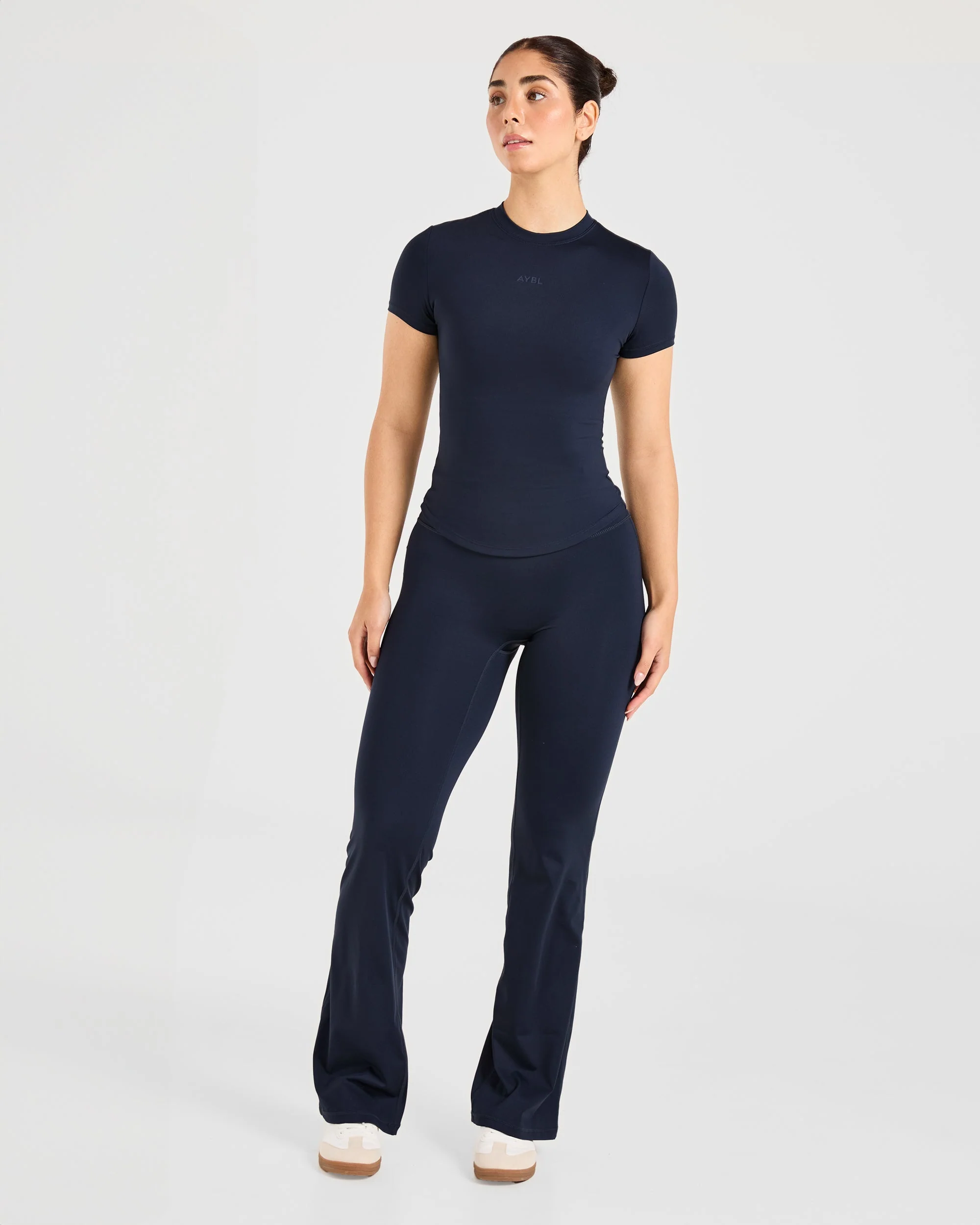 Sculpt Flared Leggings - Deep Navy - Image 3
