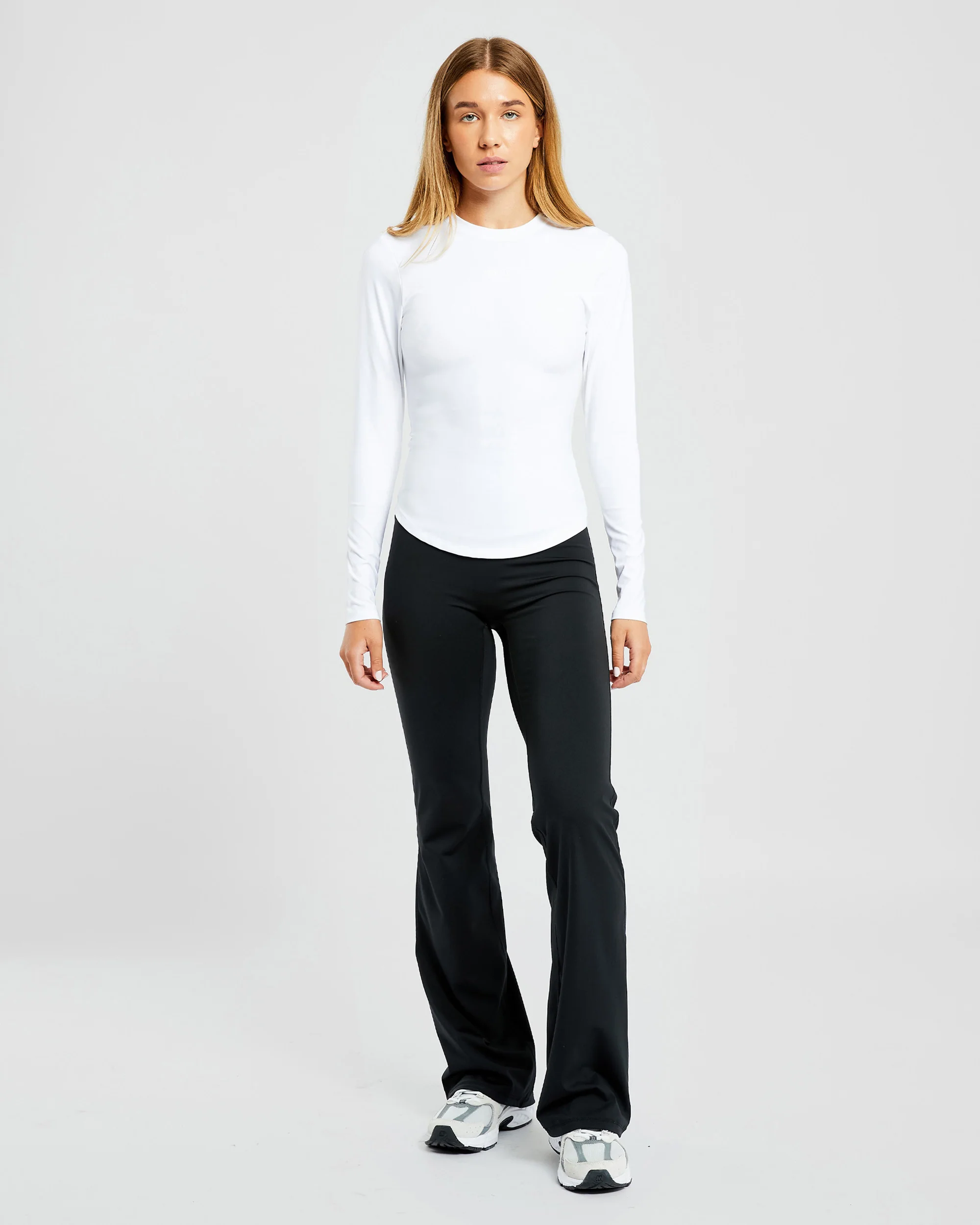 Sculpt Long Sleeve Top - White - Image 3
