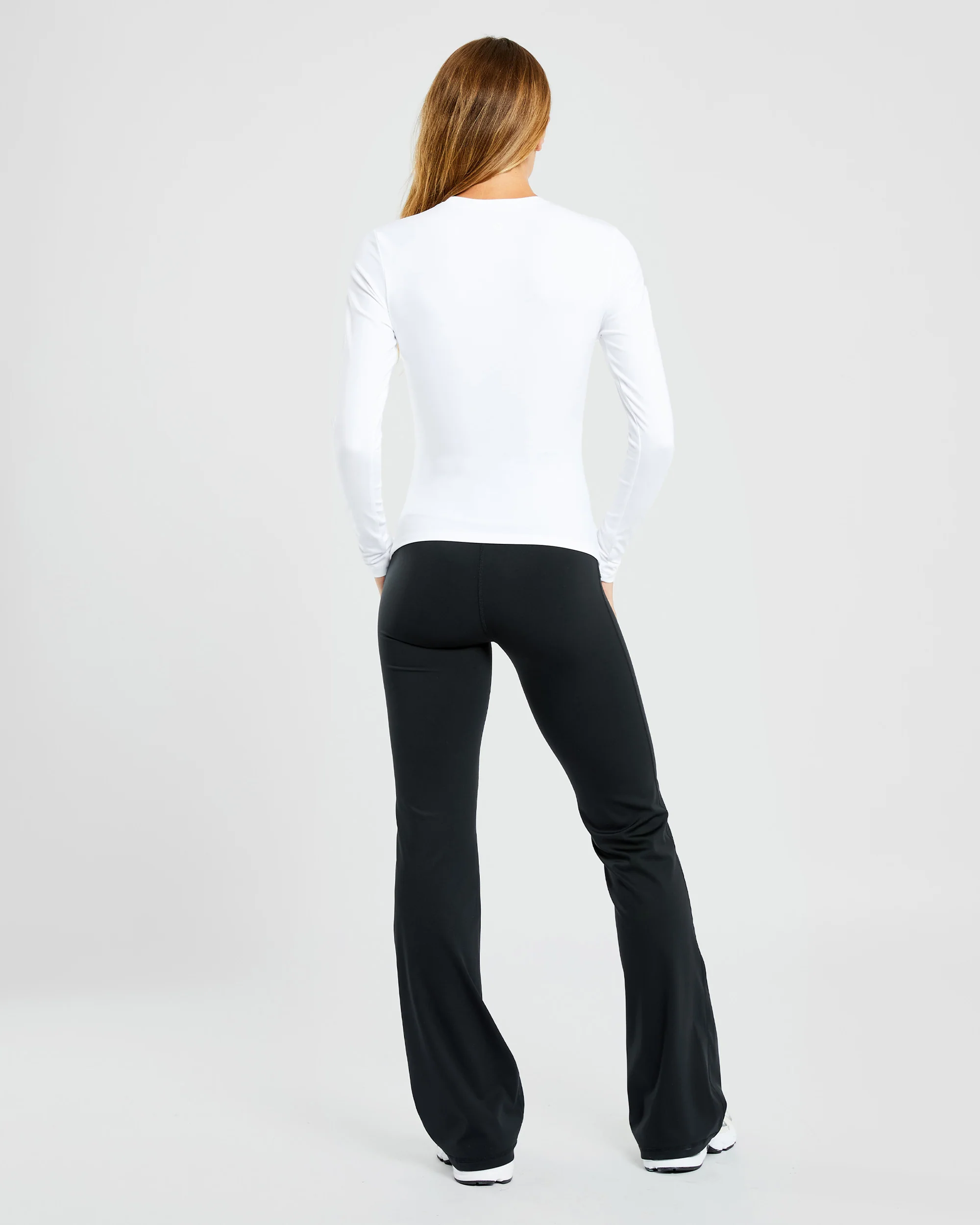 Sculpt Long Sleeve Top - White - Image 4