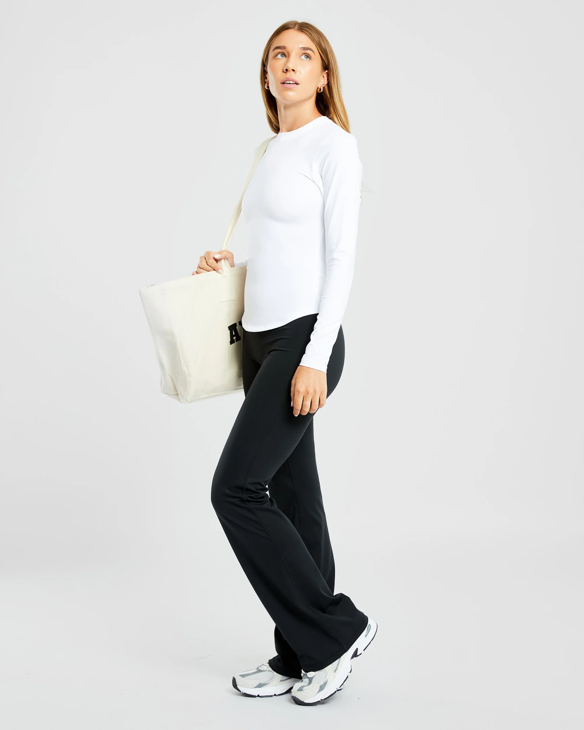 Sculpt Long Sleeve Top - White - Image 7