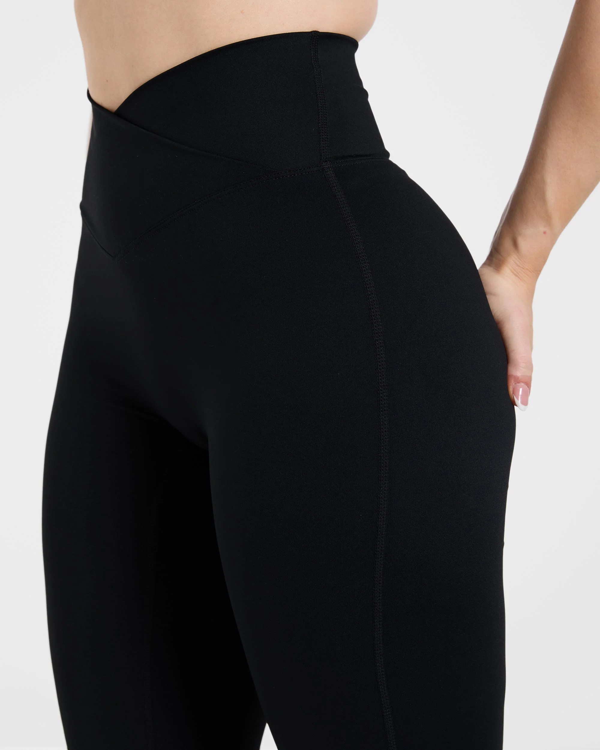 Sculpt Wrap Flared Leggings - Black - Image 5