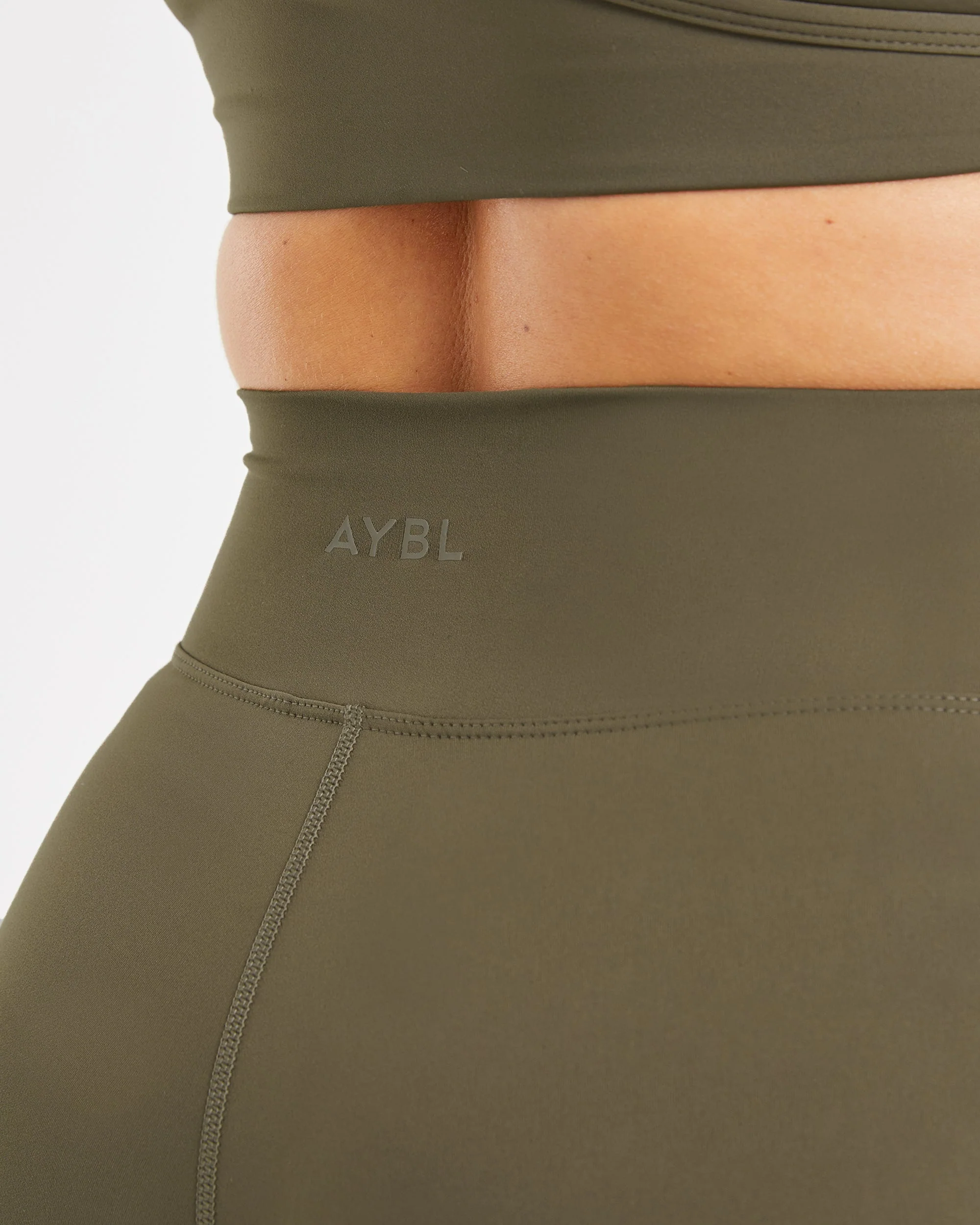 Sculpt Wrap Leggings - Deep Khaki - Image 6