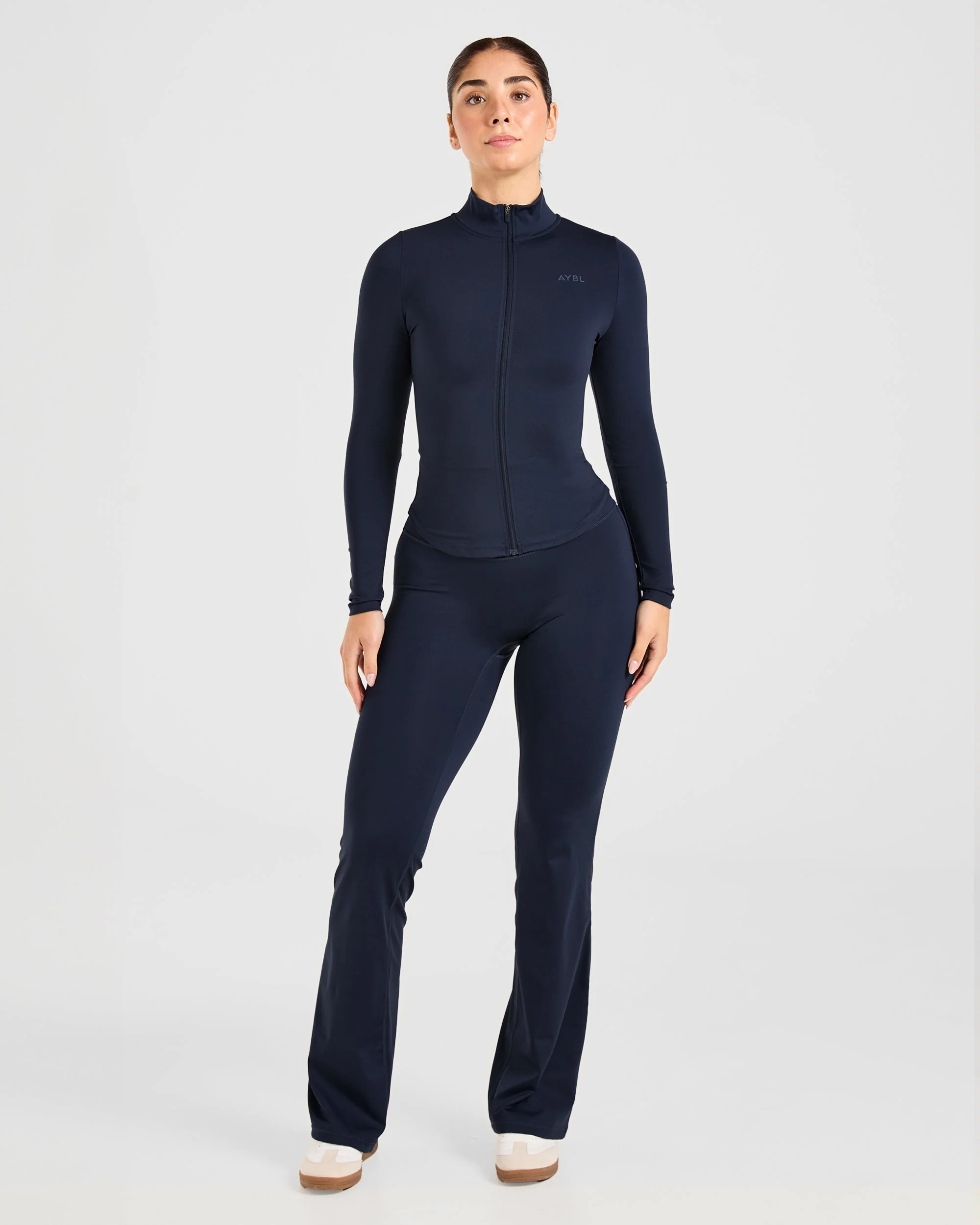Sculpt Zip Jacket - Deep Navy - Image 3