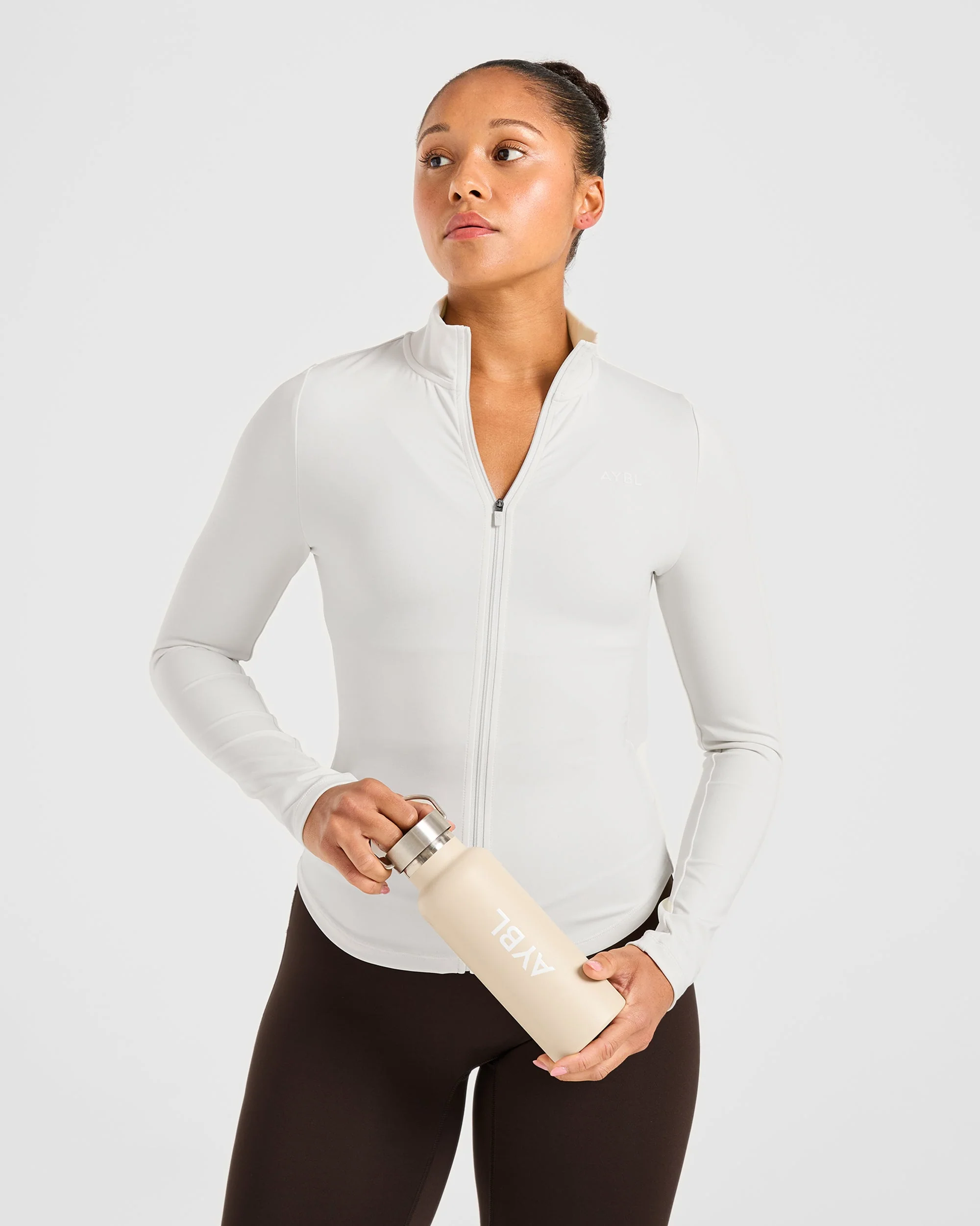 Sculpt Zip Jacket - Marshmallow - Image 7