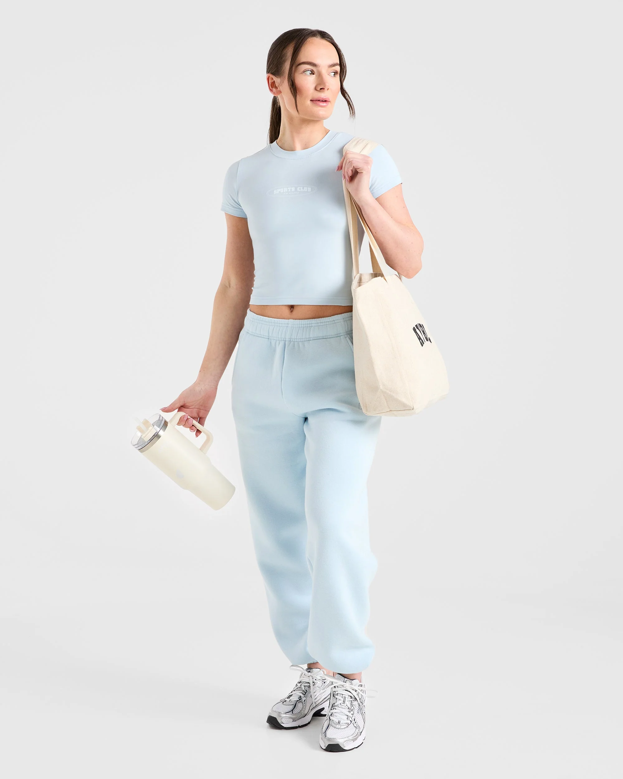 Sports Club Baby Tee - Baby Blue - Image 8