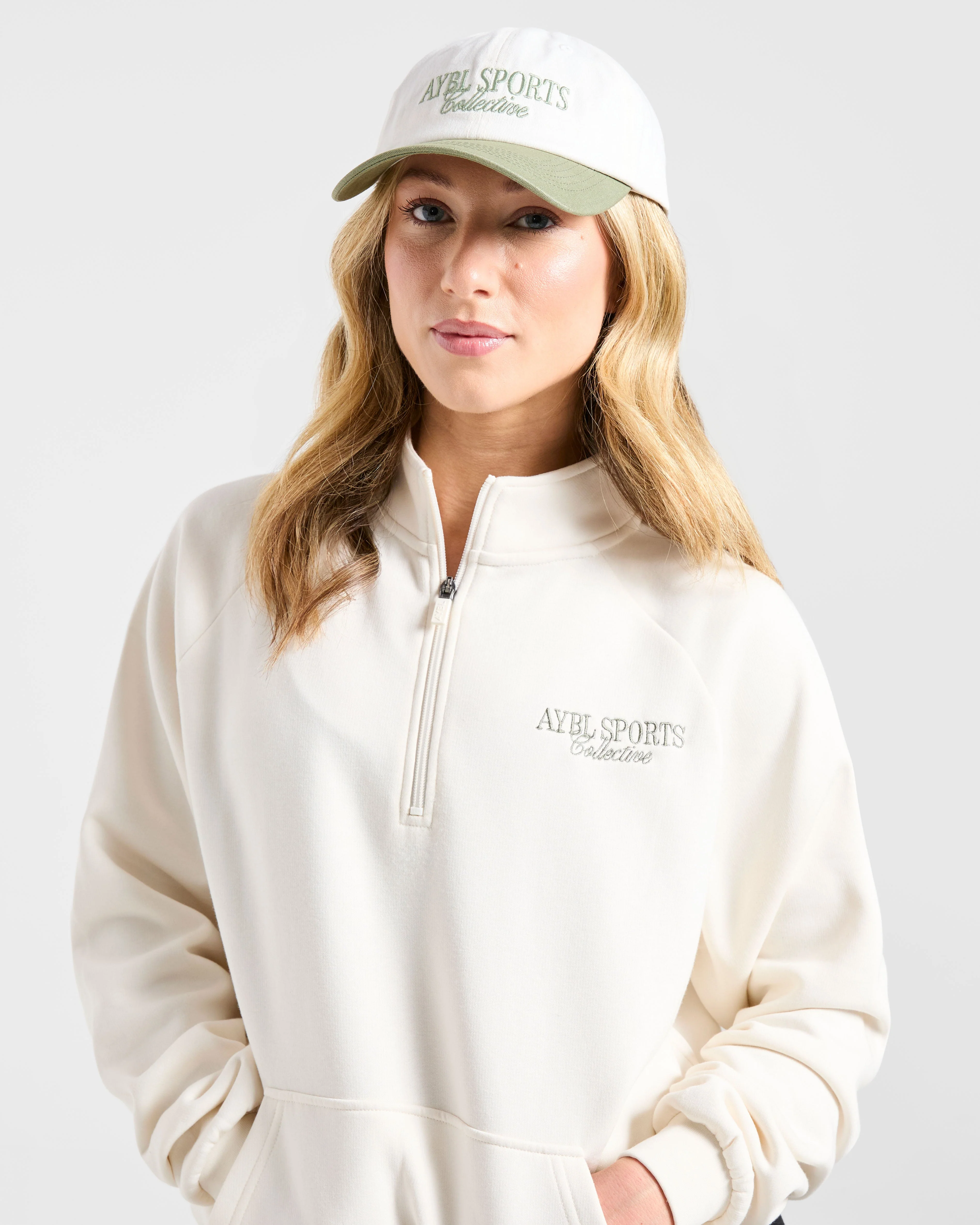 Sports Collective Cap - Off White/Green - Image 4