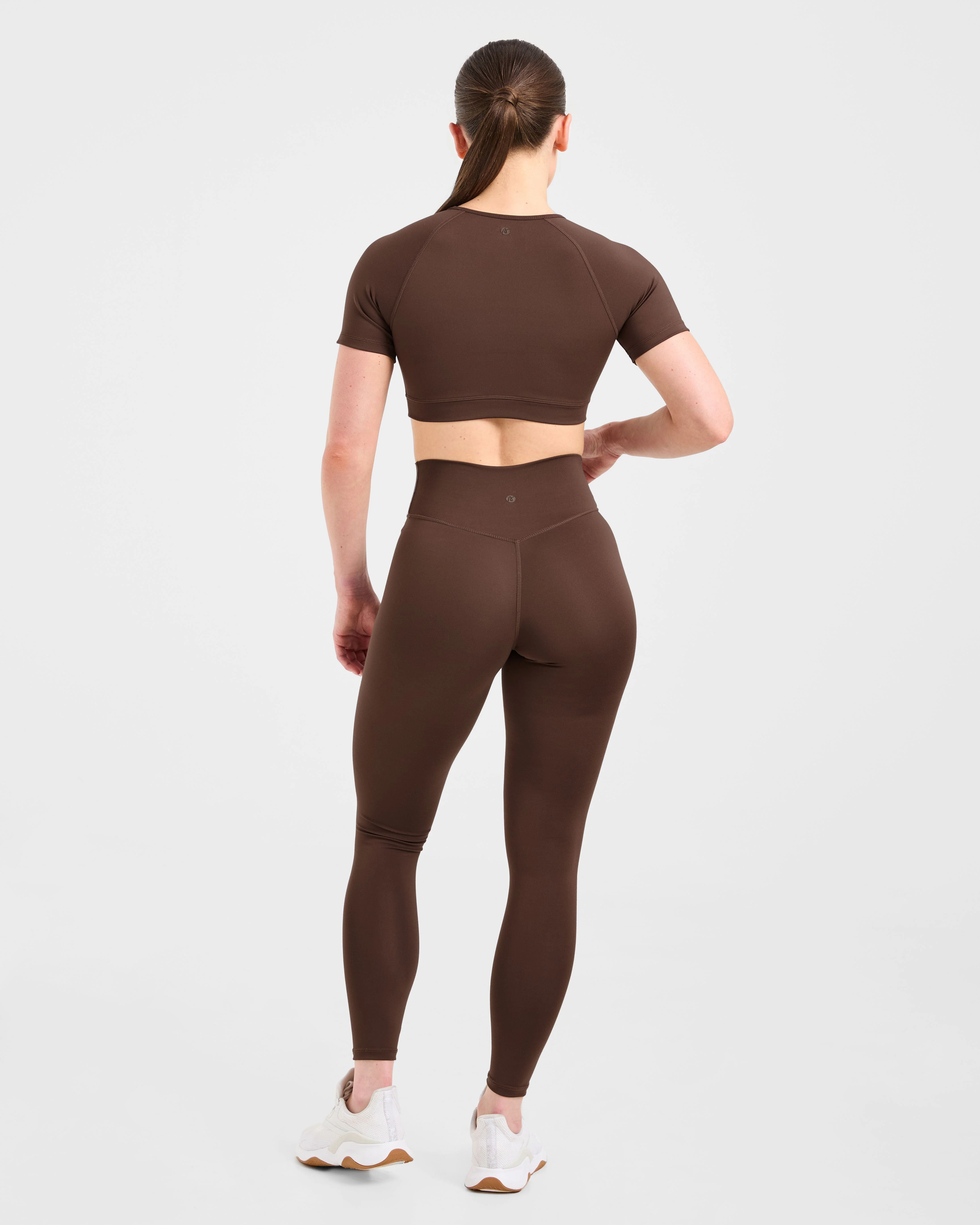 Staple Crop Top - Brown - Image 4