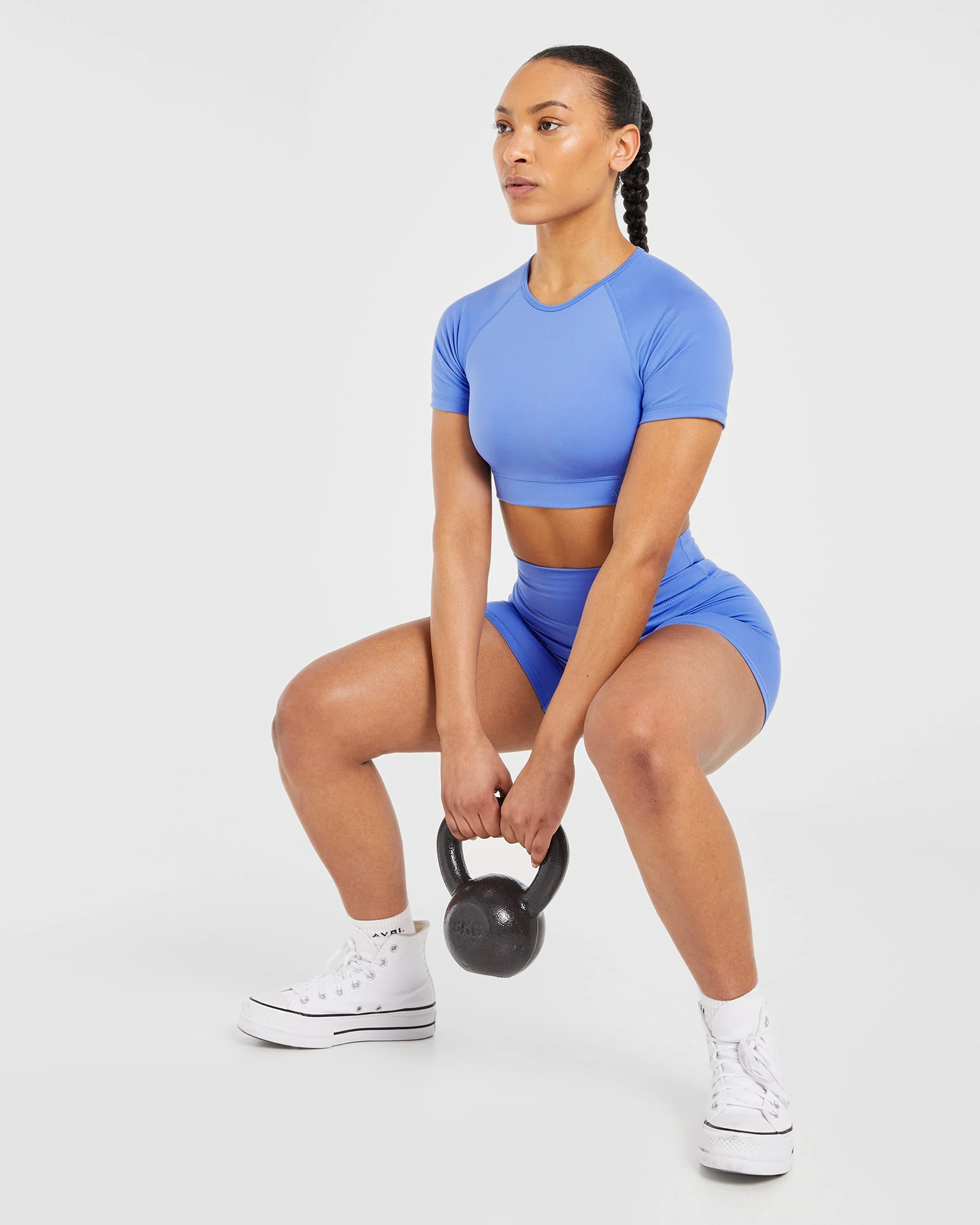 Staple Crop Top - Cobalt Blue - Image 7