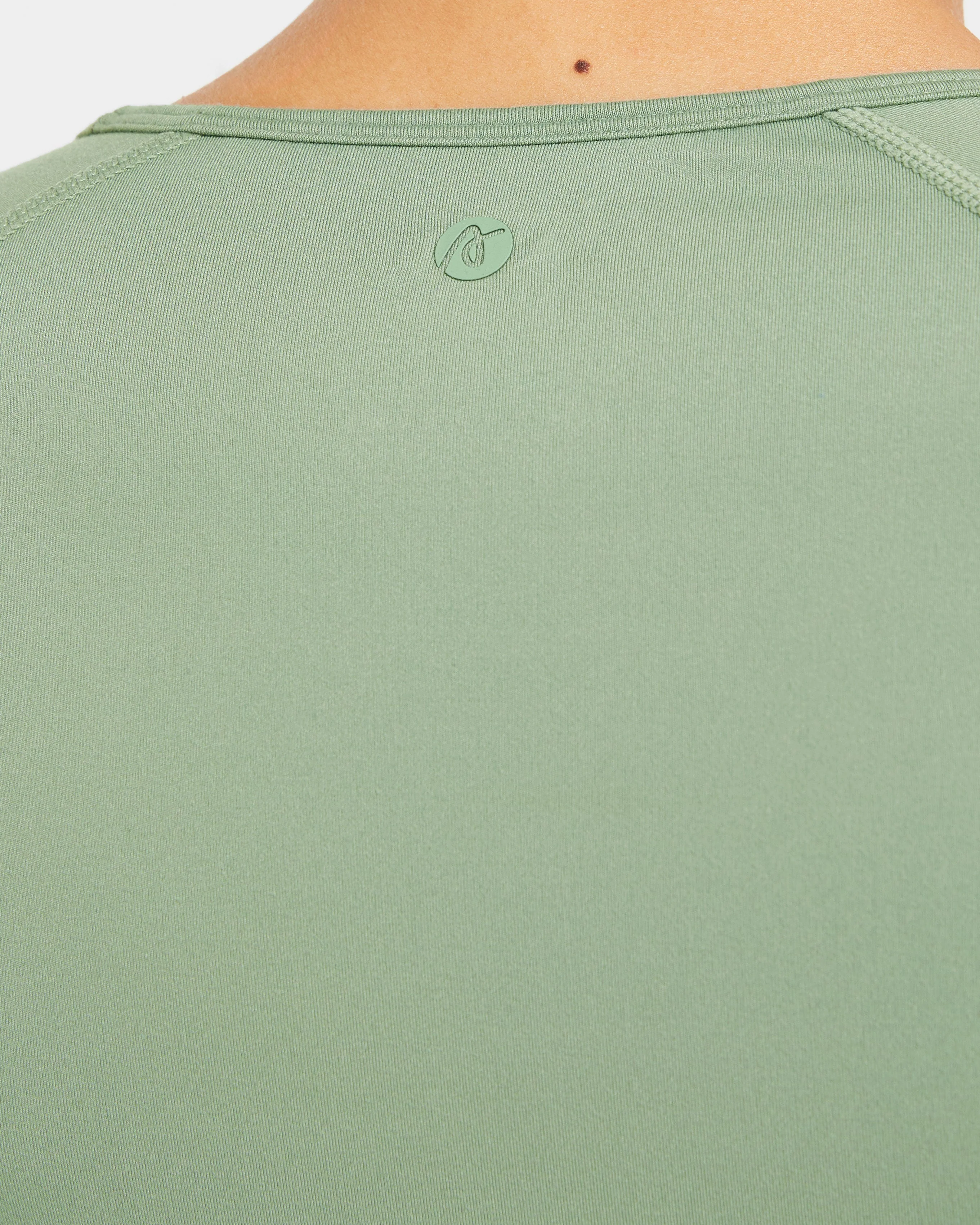 Staple Crop Top - Olive Green - Image 6