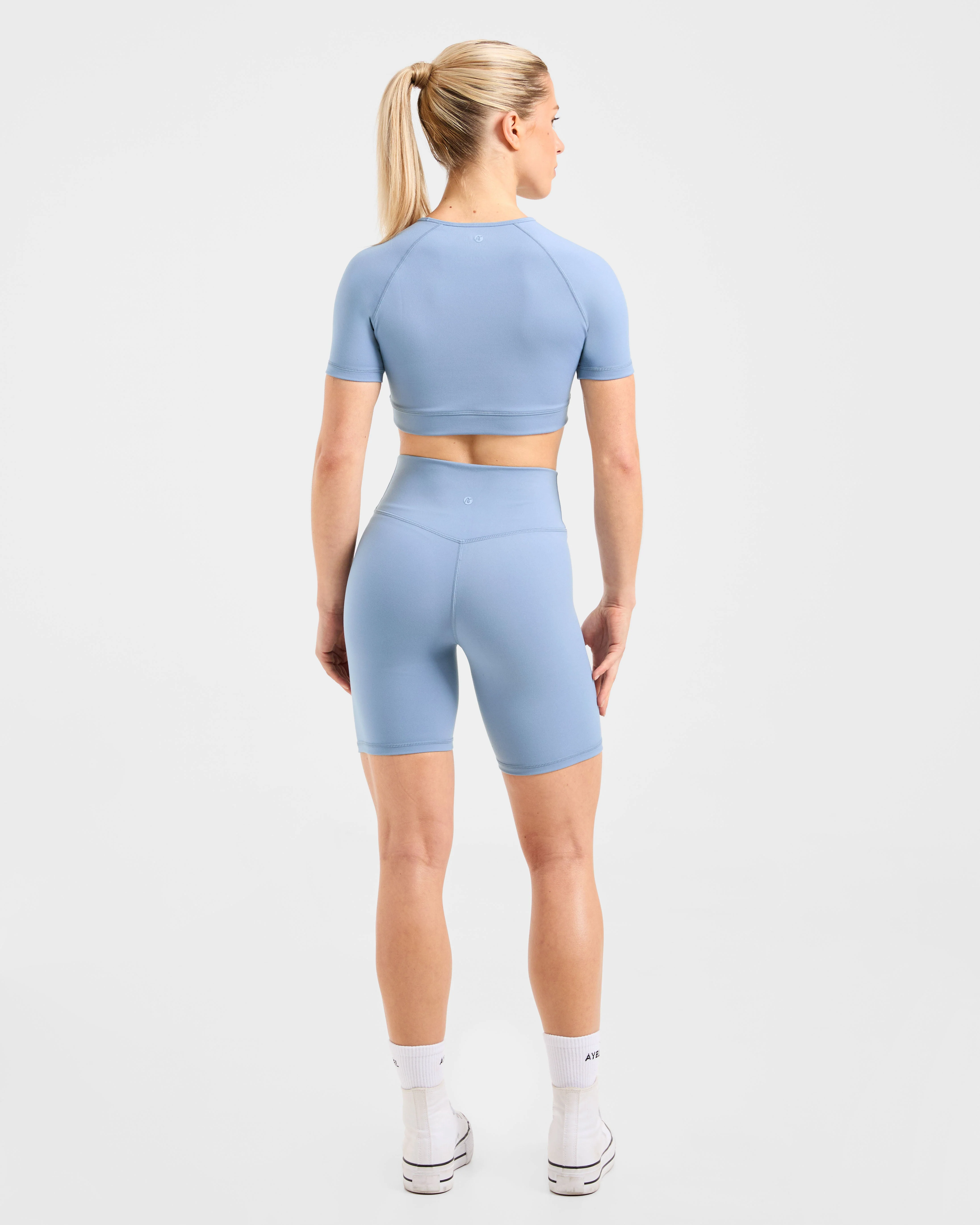 Staple Crop Top - Slate Blue - Image 4