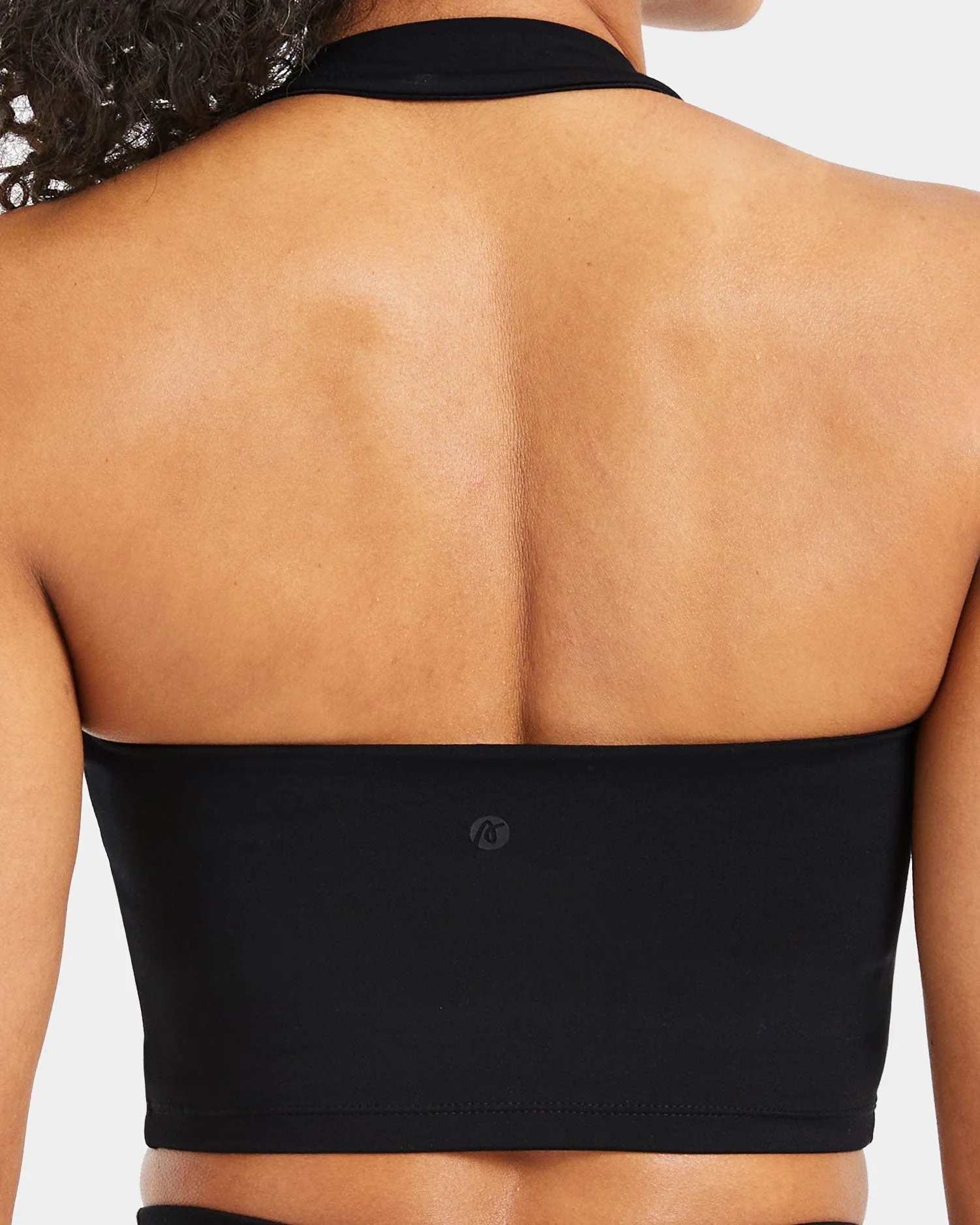 Staple Halterneck Crop Top - Black - Image 6