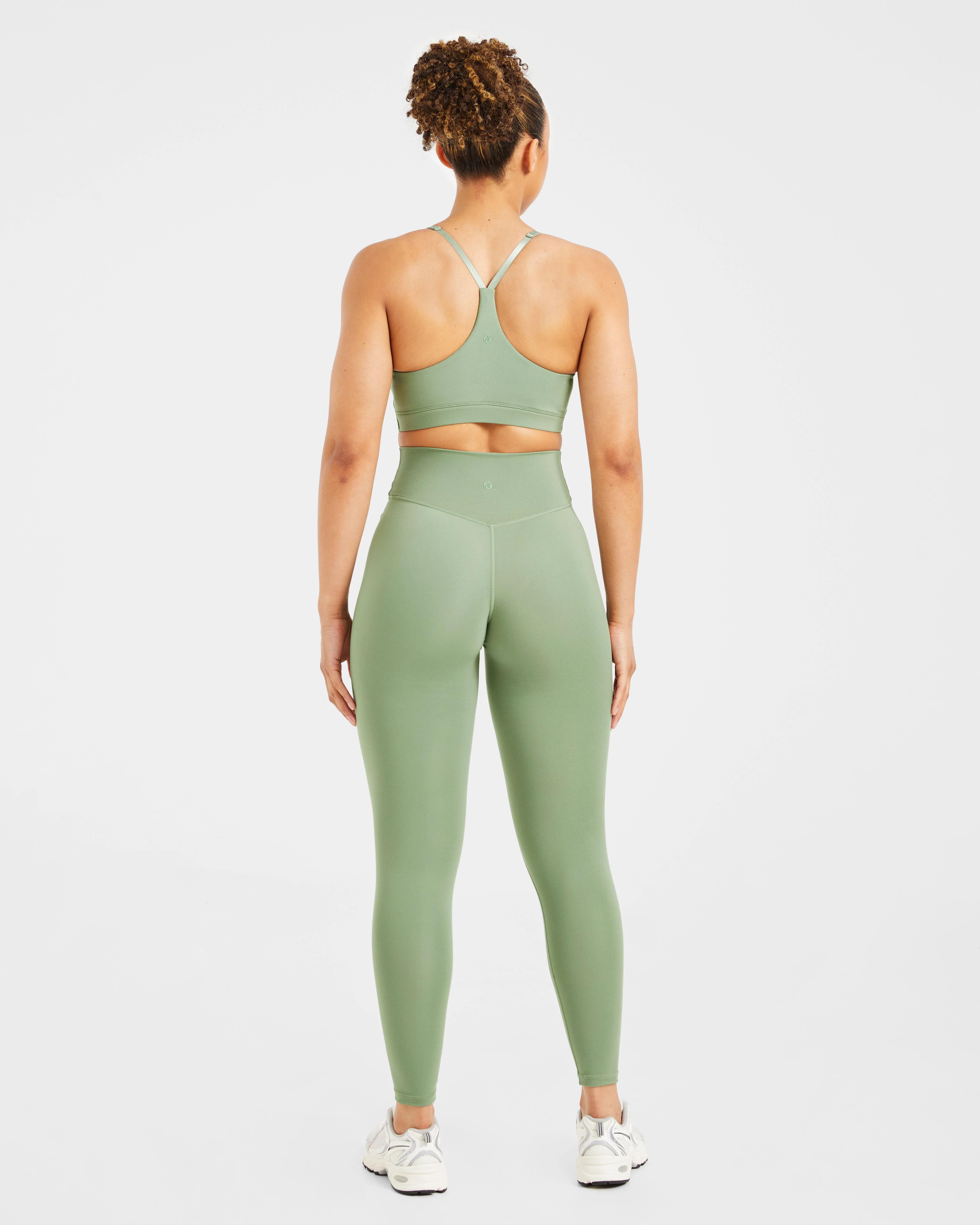 Staple Sports Bra - Olive Green - Image 4