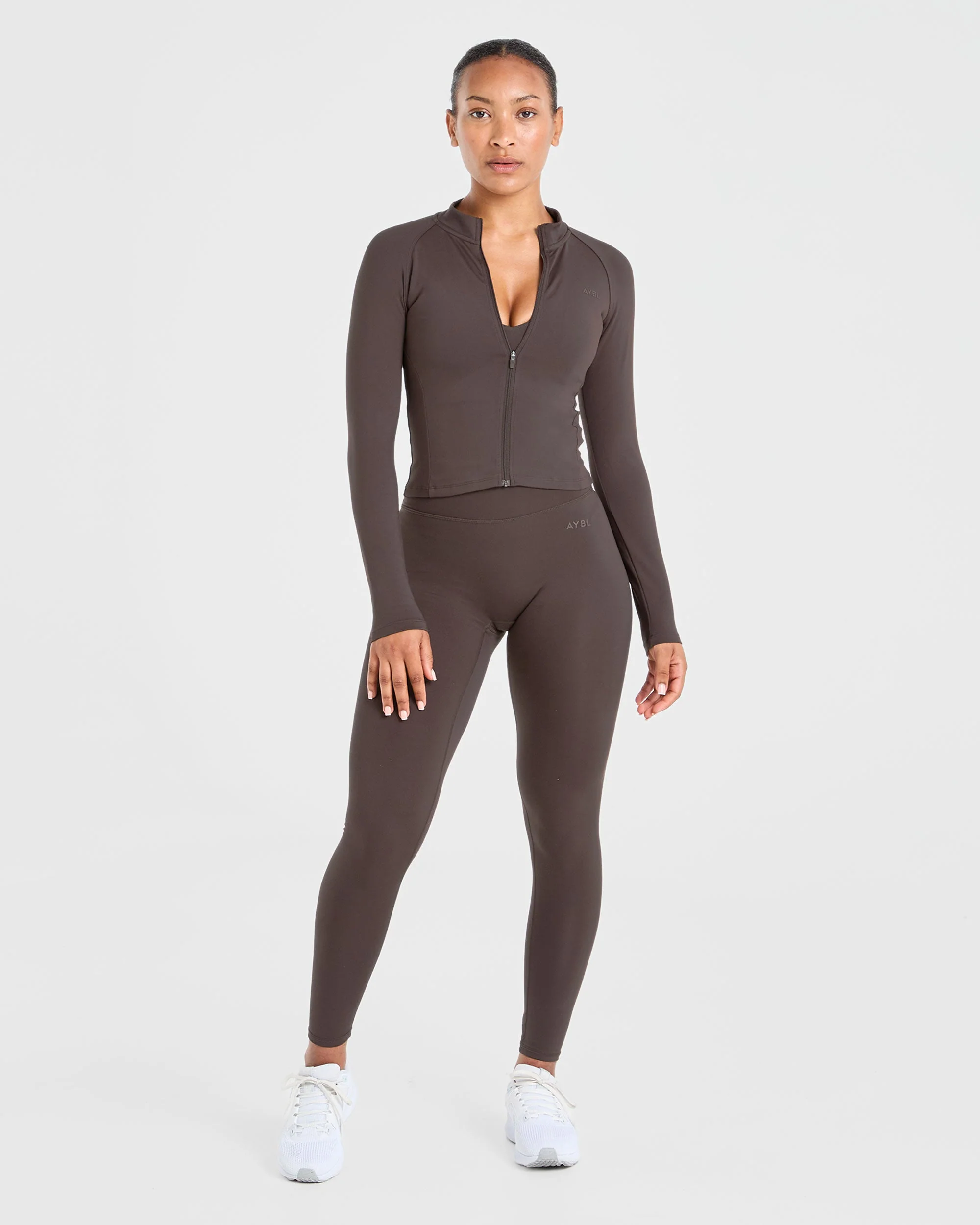 Staple Zip Jacket - Coffee Brown - Image 3
