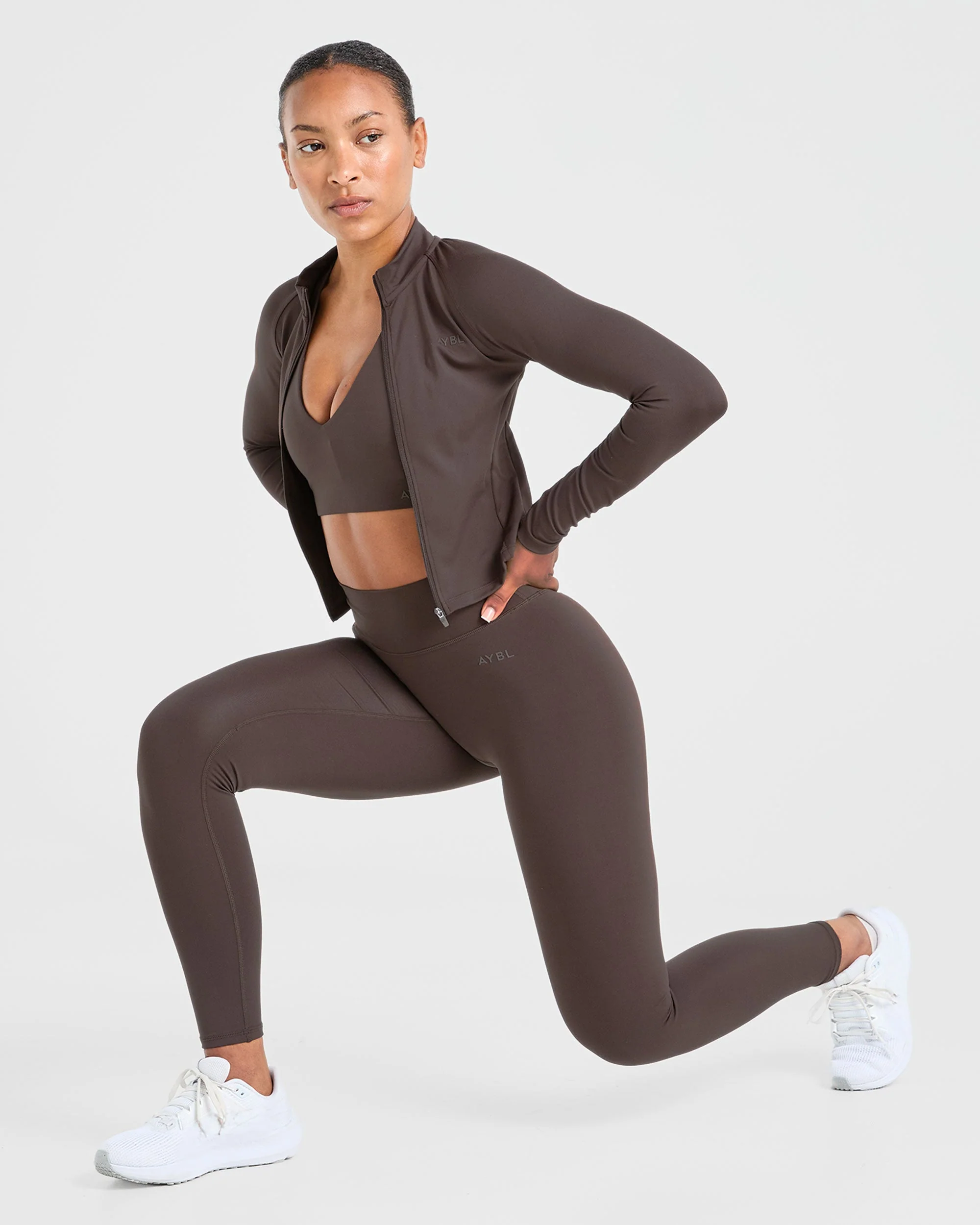 Staple Zip Jacket - Coffee Brown - Image 7