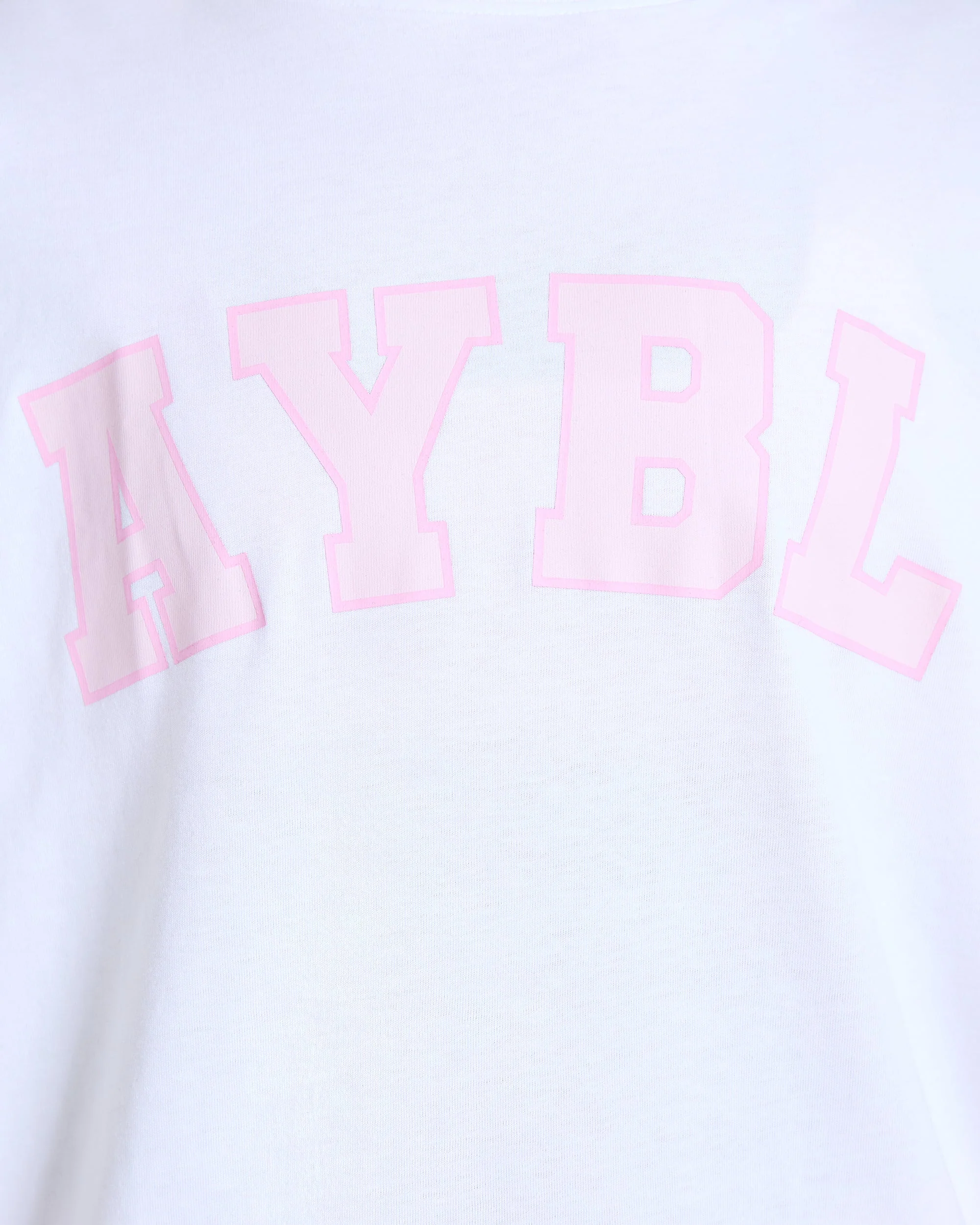 Varsity 2.0 Oversized T Shirt - White/Pink - Image 5