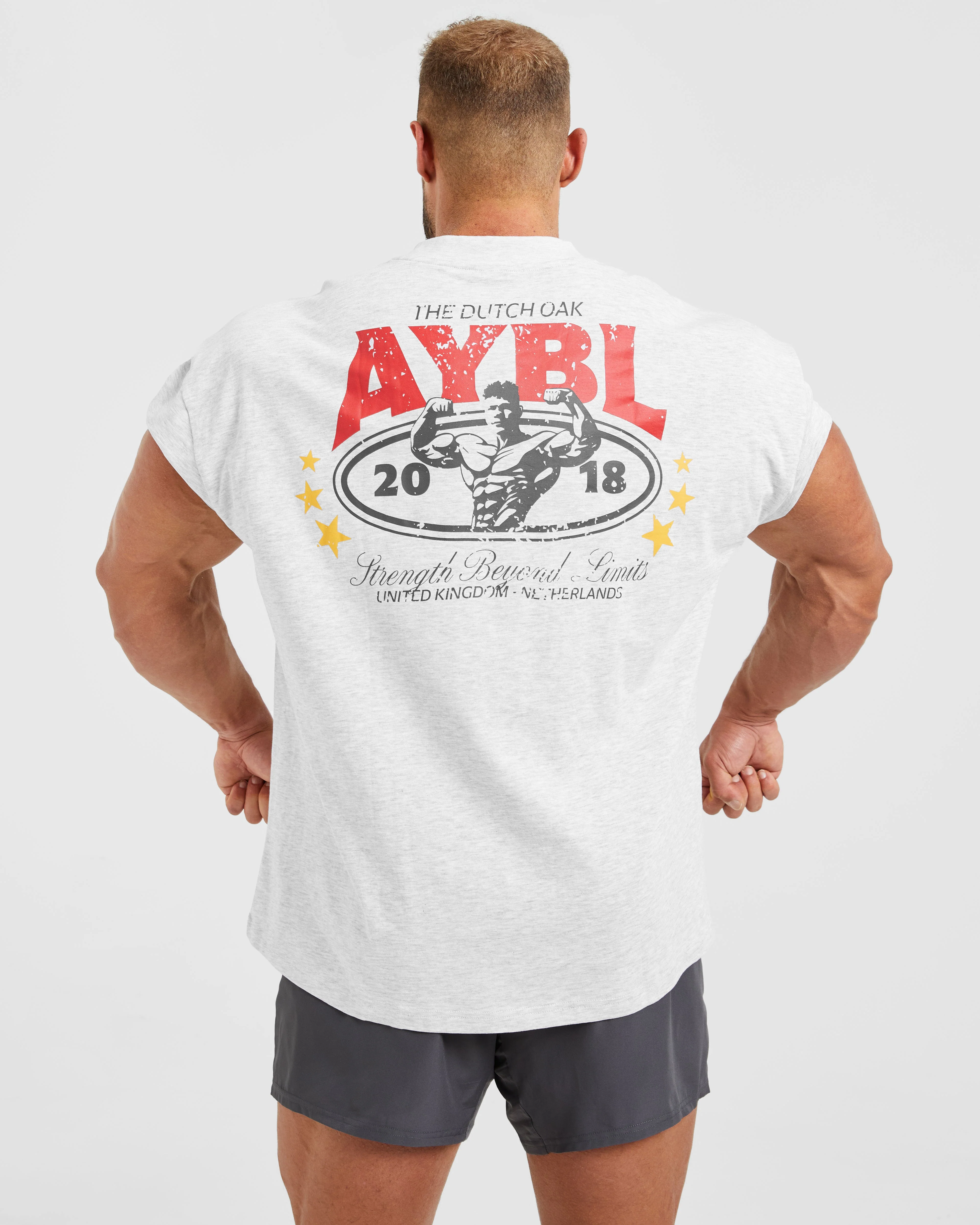 Wesley Vissers X Beyond Limits Oversized T Shirt - Grey Marl - Image 8