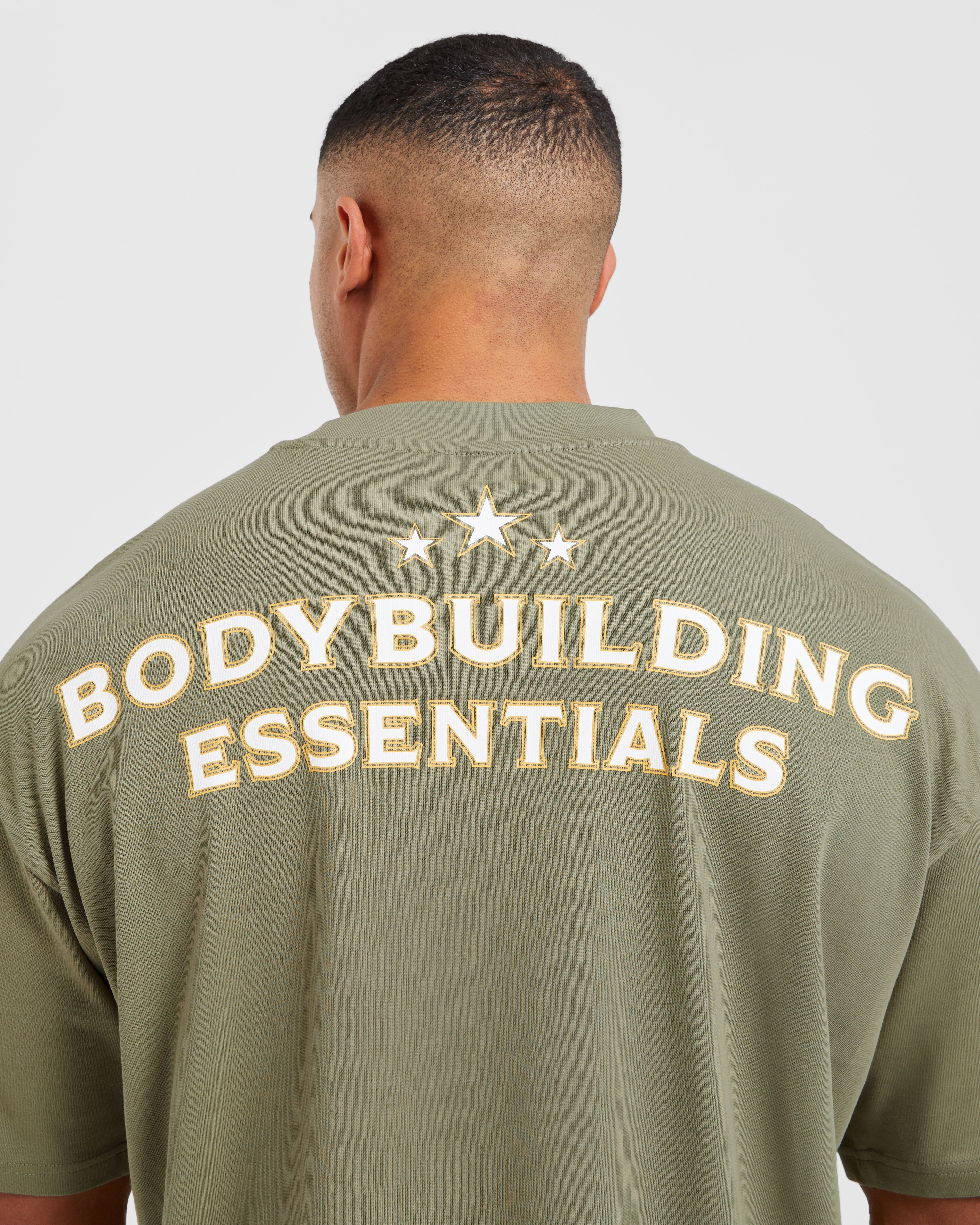 Wesley Vissers X Body Building Essentials Oversized T Shirt - Desert Green - Image 5