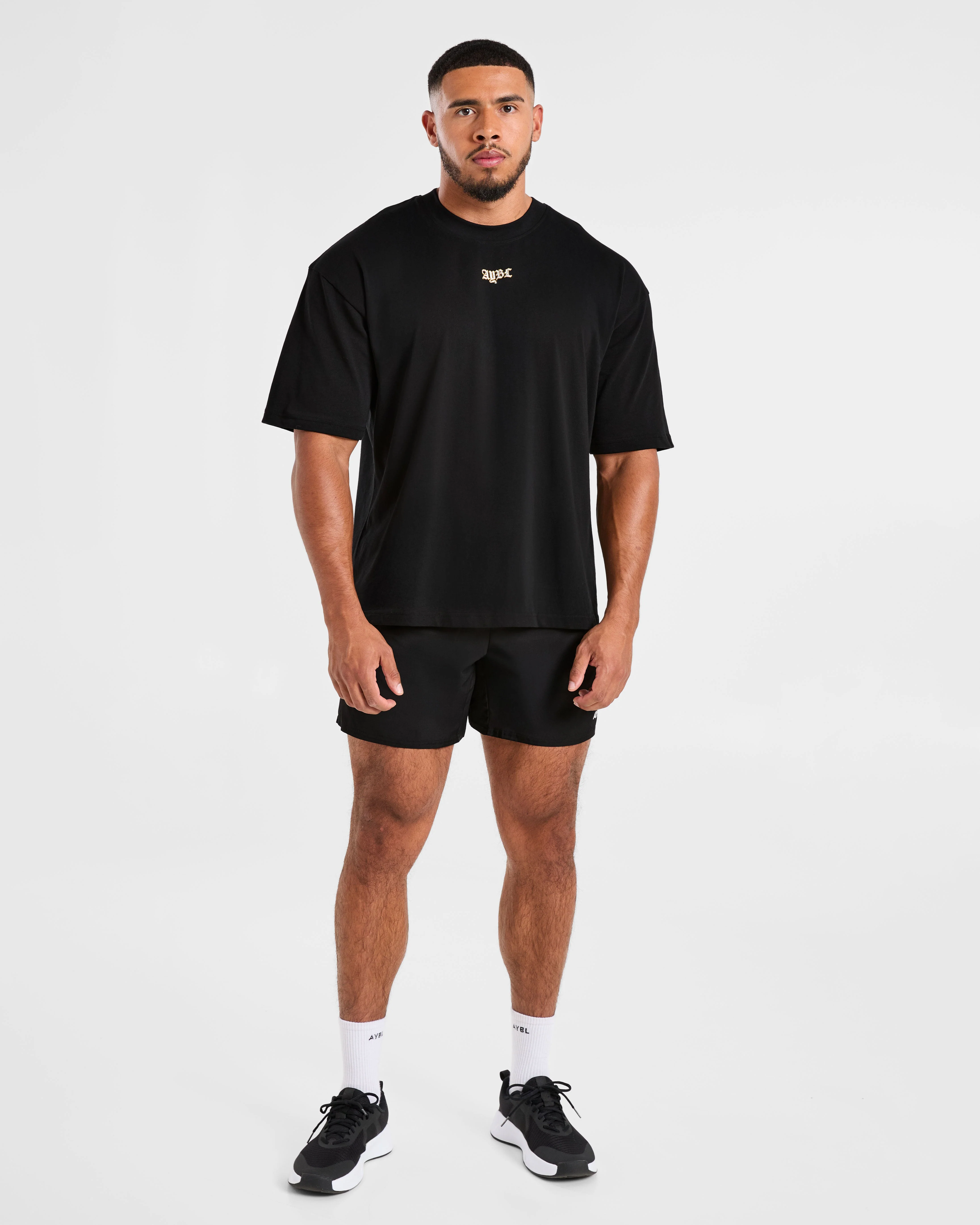 Wesley Vissers x Golden Mentality Oversized T Shirt - Black - Image 3