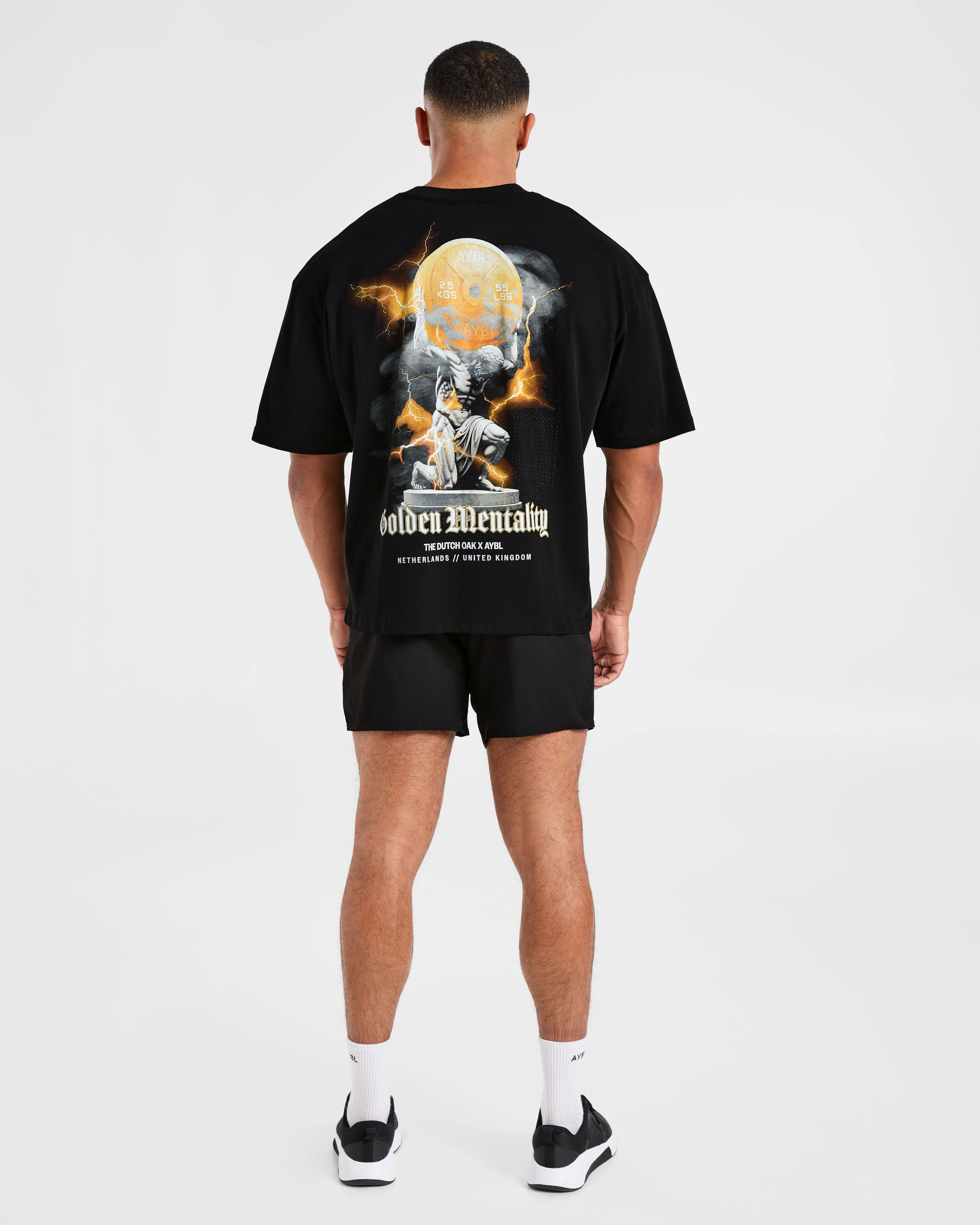 Wesley Vissers x Golden Mentality Oversized T Shirt - Black - Image 4