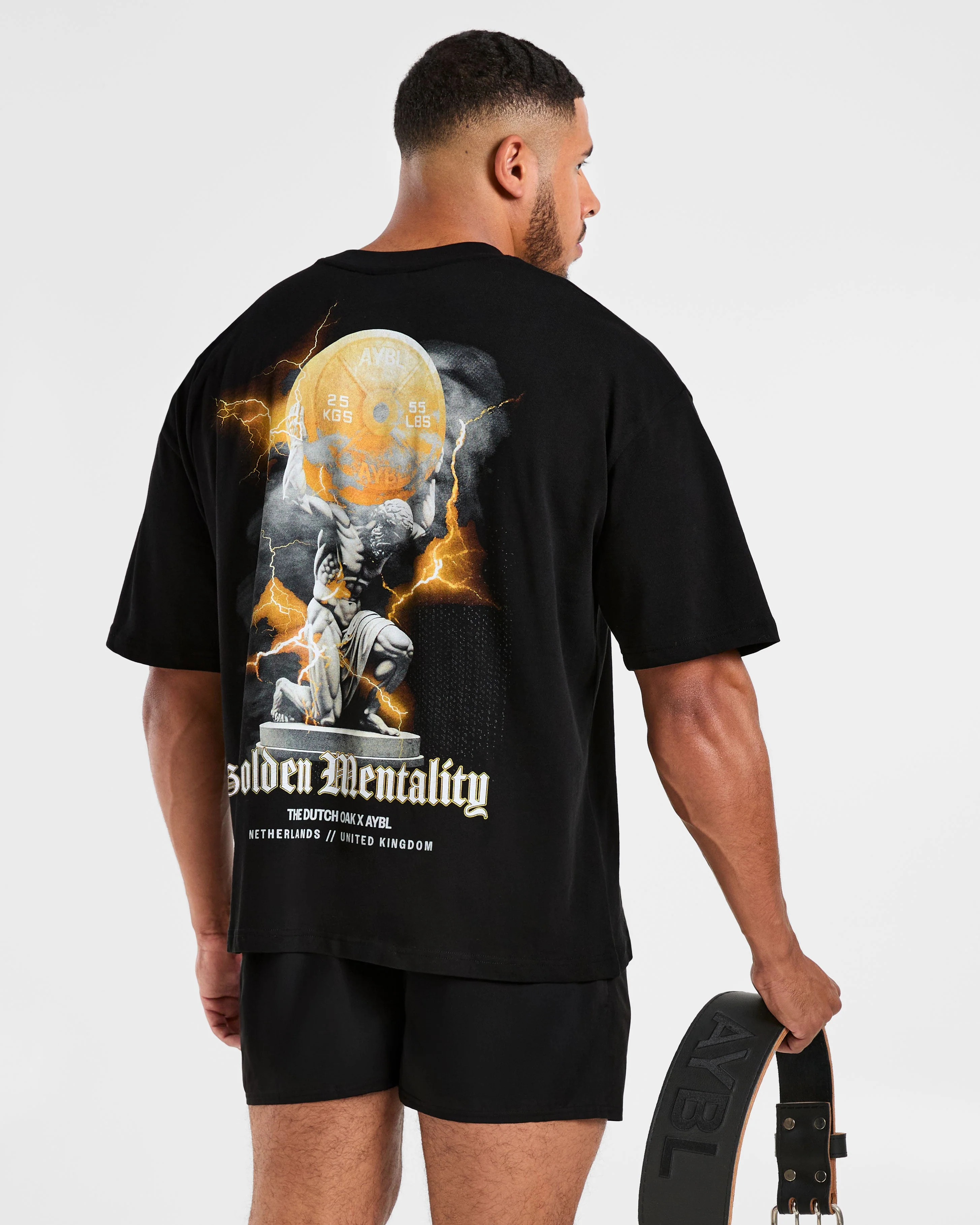 Wesley Vissers x Golden Mentality Oversized T Shirt - Black - Image 7